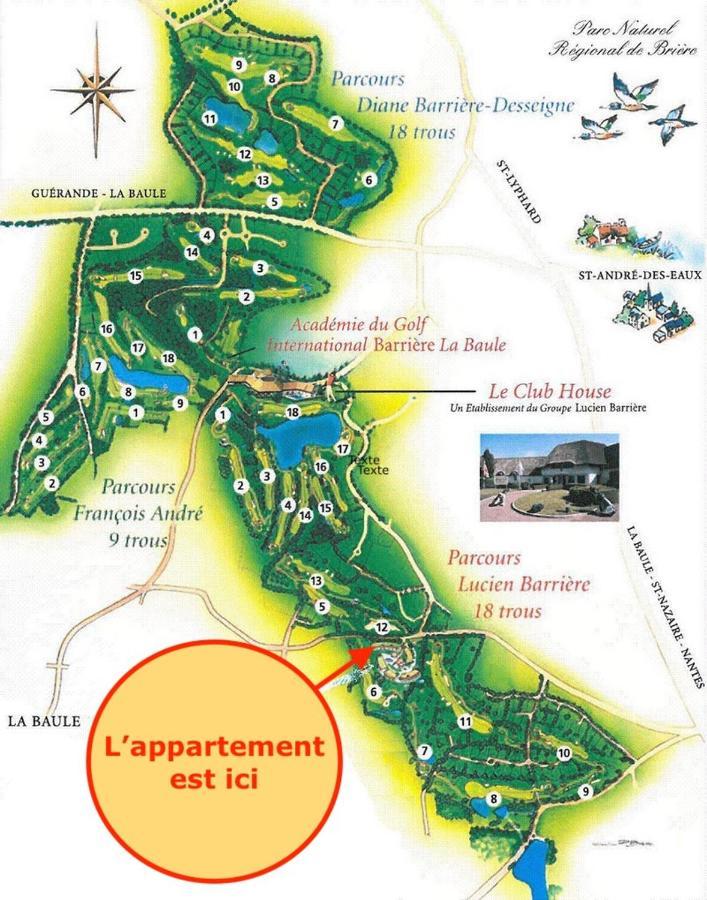 Appartement De Standing Dans Le Golf International De La Baule Saint-André-des-Eaux エクステリア 写真